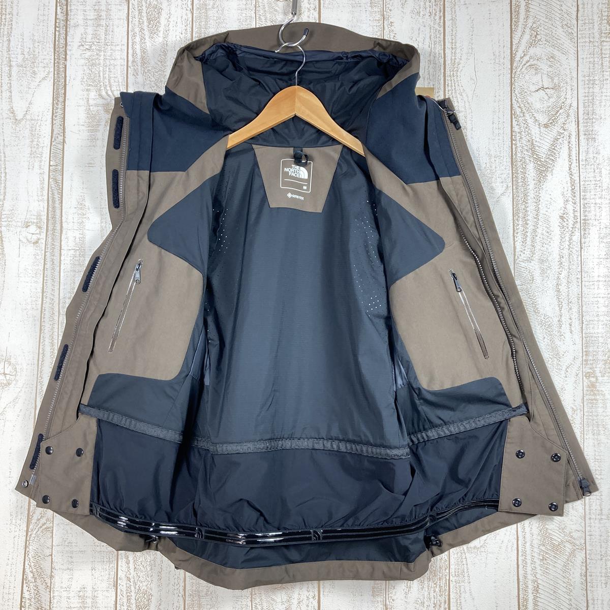 【女款M棕色】The North Face Mountain Jacket Gore-Tex 硬壳连帽衫 NPW61800 亚洲女式硬壳外套