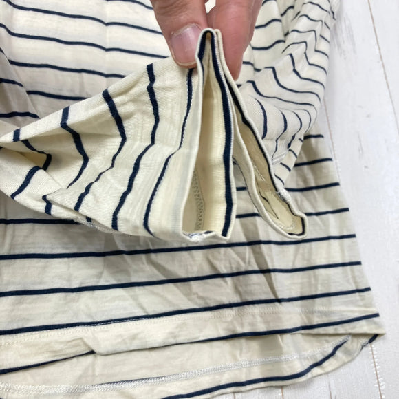【Women's S アイボリー系】 Icebreaker ( アイスブレーカー ) 200オアシスロングスリーブクルーストライプ 200 OASIS LS CREWE STRIPE メリノウール ウェア トップス インナー シャツ ロングスリーブTシャツ クルーネック