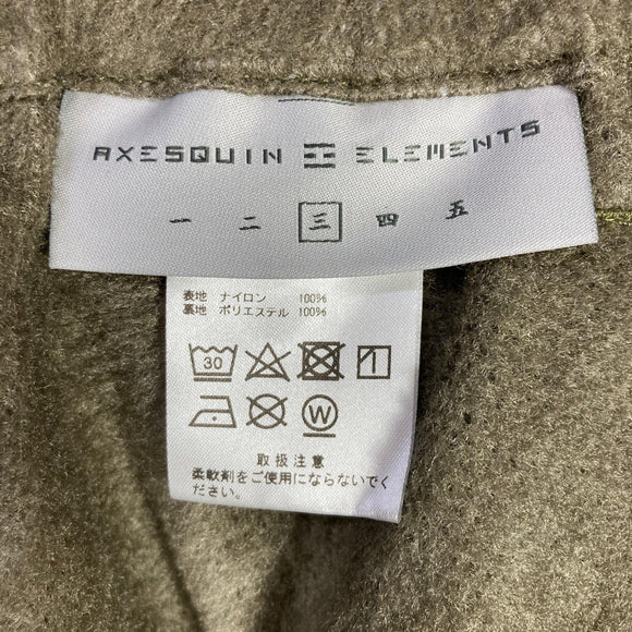 【Men's 3 グリーン系】 Axesquin Elements ( アクシーズクインエレメンツ ) オクタライニングのパンツ Octa Lining Pants ナイロン ウェア ボトムス ロングパンツ フリース Teijin Octa ( 帝人オクタ ) z0