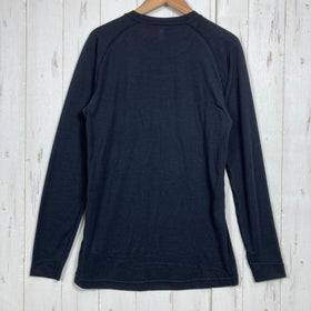 【Men's S ブラック系】 Montbell ( モンベル ) ジオライン L.W. ラウンドネック シャツ メンズ ZEO-LINE L.W. Round Neck Shirt Men's 吸汗速乾 防臭 ポリエステル ウェア トップス インナー シャツ ロン - 0