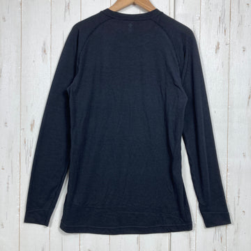 【Men's S ブラック系】 Montbell ( モンベル ) ジオライン L.W. ラウンドネック シャツ メンズ ZEO-LINE L.W. Round Neck Shirt Men's 吸汗速乾 防臭 ポリエステル ウェア トップス インナー シャツ ロン - 0