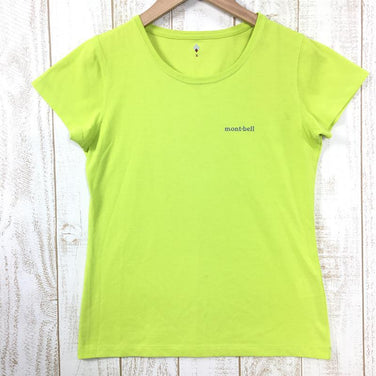 【Women's S イエロー系】 Montbell ( モンベル ) Wic.スリムt ワンポイントロゴ ウィメンズ Tシャツ 1114138 Asian Women's 化繊 ショートスリーブTシャツ クルーネック インナー シャツ トップス ウェア - 【公式】2ndGEAR（セカンドギア）Webショップ【登山用品・アウトドア用品専門 買取販売店】