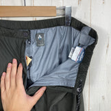 【Men's L グレー系】 Montbell ( モンベル ) ストレッチレイン フルジップパンツ Men's Stretch Rain Full Zip Pants ストレッチドライテック 3レイヤー サイドフルオープン ナイロン ウェア ボトムス ロングパン