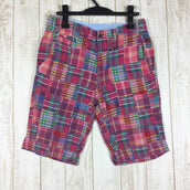 【Men's 28 ピンク系】 Columbia ( コロンビア ) タブスヒル ショーツ マドラスチェック パッチワーク PM4204 Men's コットン ショーツ ショートパンツ ボトムス ウェア - 【公式】2ndGEAR（セカンドギア）Webショップ【登山用品・アウトドア用品専門 買取販売店】