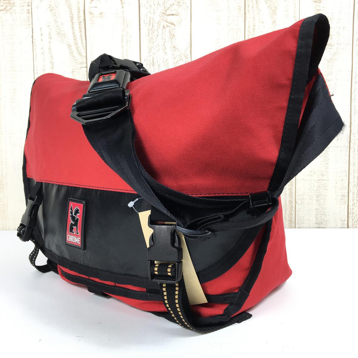 [OneSize Red] Chrome Mini Metro 20.5L 邮差包 快递包 美国制造 Cordura 尼龙 DJ 包 唱片包 红色/黑色 单肩包 Stret