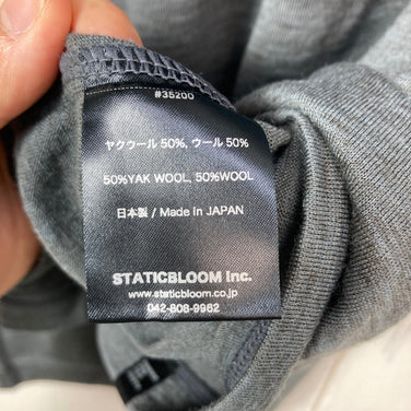 【Unisex L グレー系】 Static ( スタティック ) ヤク ウール ロングスリーブシャツ Yak Wool Longsleeve Shirt ウール ウェア トップス インナー シャツ ロングスリーブシャツ ウール z00058662  ウール ロング