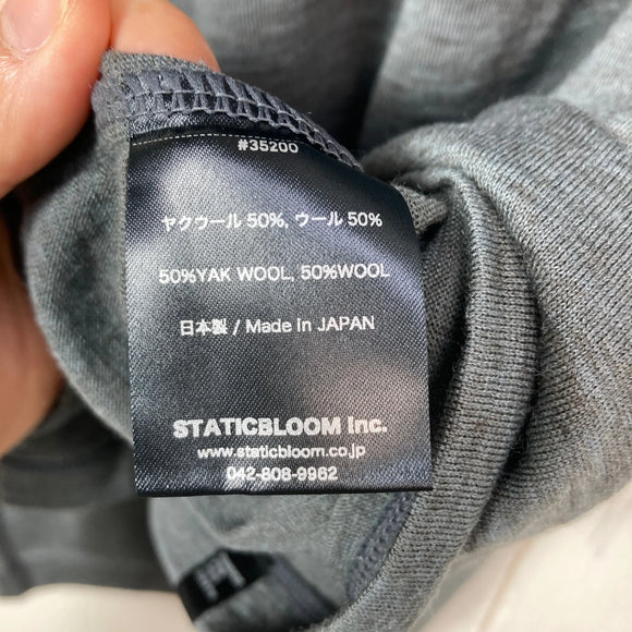 【Unisex L グレー系】 Static ( スタティック ) ヤク ウール ロングスリーブシャツ Yak Wool Longsleeve Shirt ウール ウェア トップス インナー シャツ ロングスリーブシャツ ウール z00058662  ウール ロング