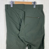 Teton Bros 男士 Crag 长裤，M 码，绿色。深绿色尼龙软壳长裤。z00054441。