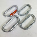 【OneSize シルバー系】 1970s BONAITI（ボナイティ／ボナッティ） ヴィンテージ D型カラビナ 4点セット Vintage D Carabiner 4-Piece Set イタリア製 D型 カラビナ 4点 ロッククライミングギア z00061780-1