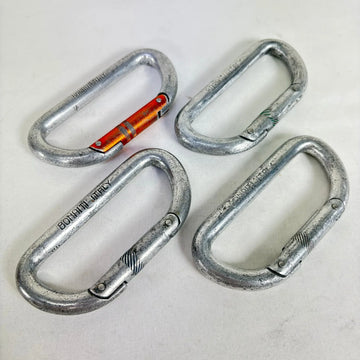 【OneSize シルバー系】 1970s BONAITI（ボナイティ／ボナッティ） ヴィンテージ D型カラビナ 4点セット Vintage D Carabiner 4-Piece Set イタリア製 D型 カラビナ 4点 ロッククライミングギア z00061780