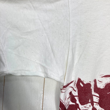 【Men's L ホワイト系】 1990s Patagonia ( パタゴニア ) カヤック プリント オーガニックコットン Tシャツ Kayak Print Organic Cotton T-Shirt 生産終了モデル 入手困難 黒タグ オーガニックコットン ウェ