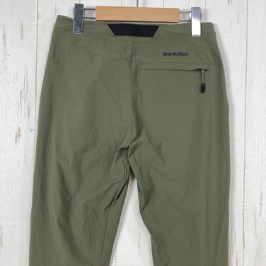 【Women's XS グリーン系】 Mammut ( マムート ) アジリティ スリム パンツ アジアンフィット ウィメンズ AEGILITY Slim Pants AF Women ストレッチ DWR 一体型ベルト ナイロン ウェア ボトムス ロングパンツ ソフトシェ