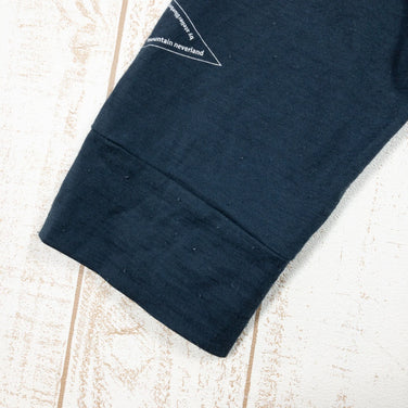 【Unisex L ネイビー系】 Atelier Blue Bottle ( アトリエブルーボトル ) 8分丈 ハイカーズ Tシャツ 8sleeve Hiker's T-shirts 8sleeve スーパーナチュラル コラボ メリノウール ウェア トップス インナー - 【公式】2ndGEAR（セカンドギア）Webショップ【登山用品・アウトドア用品専門 買取販売店】