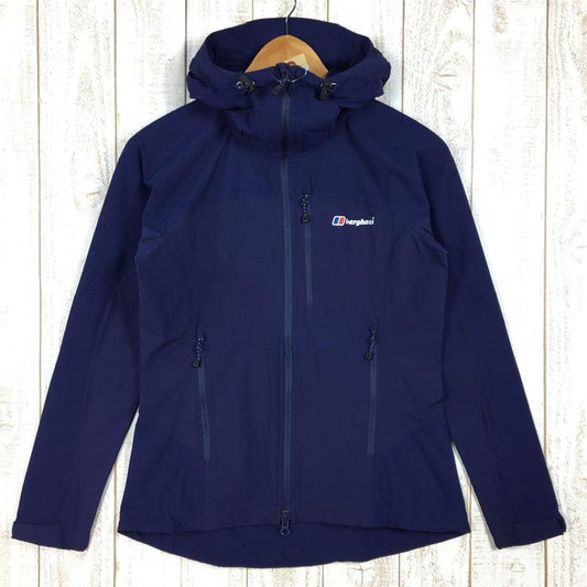 【Women's 8 ネイビー系】 Berghaus ( バーグハウス ) ライトウェイト クライム フード ソフトシェル ジャケット Lightweight Climb Hood Softshell Jacket フーディ 21800 Women's  ソフトシェル