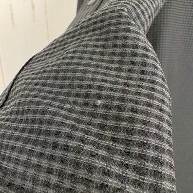 【Unisex 3 ブラック系】 Axesquin Elements ( アクシーズクインエレメンツ ) ギンガム サッカー の ショート カラー シャツ ポリエステル ウェア トップス インナー シャツ ロングスリーブシャツ 化繊 z00058149  化繊 ロング