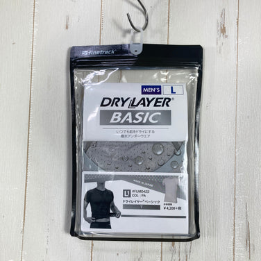 【Men's L グレー系】 Finetrack ( ファイントラック ) ドライレイヤー ベーシック T Dry Layer Basic T 耐久撥水 抗菌防臭 日本製 ポリエステル ウェア トップス インナー シャツ ショートスリーブTシャツ クルーネック 化