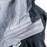 Jackwolfskin Texapore 男款防雨夹克，S码，黑色。涤纶。上衣，外套，防雨外套。z00053110