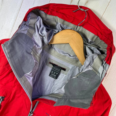 Rab Latok Alpine Jacket, Men's Size M, Red. This nylon hardshell jacket is a top and outerwear item from eVent (z00055211).