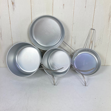 【OneSize シルバー系】 Snowpeak ( スノーピーク ) アルミ パーソナル クッカー セット Aluminum Personal Cooker Set アルマイト加工 スタッキング アルミ クックウェア クッカー コッフェル z00061563  ク