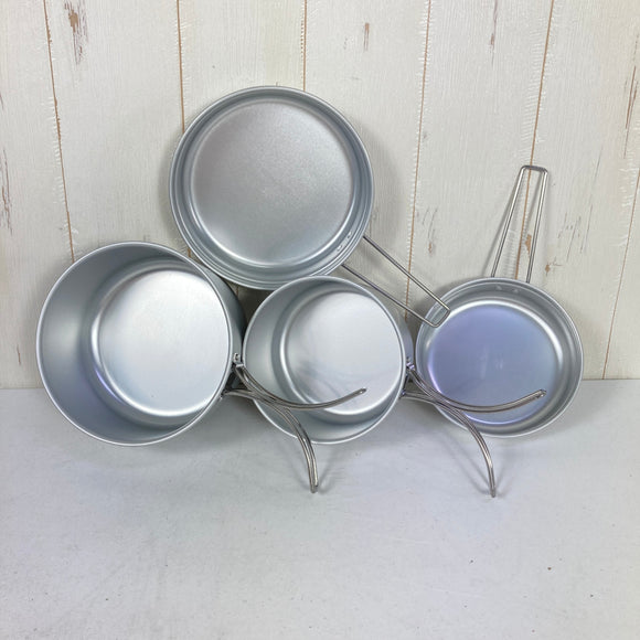 【OneSize シルバー系】 Snowpeak ( スノーピーク ) アルミ パーソナル クッカー セット Aluminum Personal Cooker Set アルマイト加工 スタッキング アルミ クックウェア クッカー コッフェル z00061563  ク