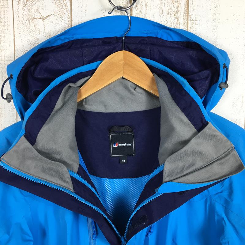 【Women's 12 ブルー系】 Berghaus ( バーグハウス ) ゴアテックス ハードシェル ジャケット Goretex Hardshell Jacket フーディ フード着脱可能 21380 International Women's  ハードシェル アウタ