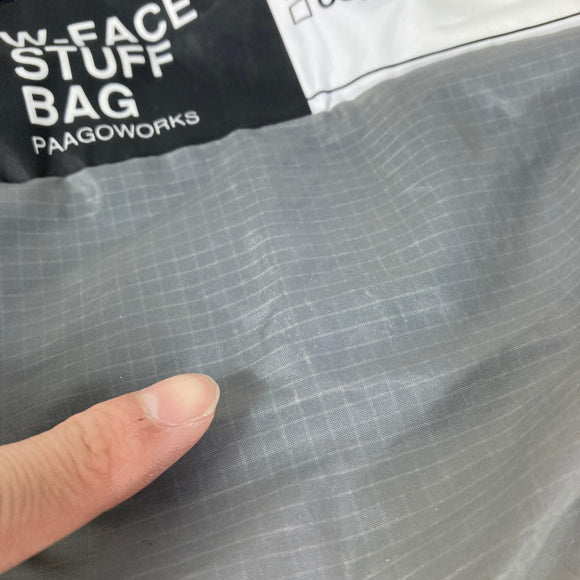 【OneSize グレー系】 Paago Works ( パーゴワークス ) ダブル フェイス スタッフ バッグ 13 W-Face Stuff Bag 13 13L 2気室構造 シルナイロン メッシュ ナイロン バッグ ストレージ パッキングサック スタッフサッ