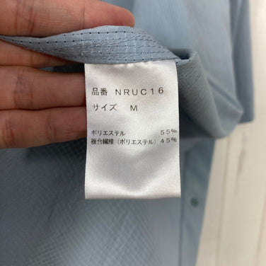 【Unisex M ブルー系】 Nruc ( ヌルク ) ギャスパー エア シャツ GASPER Air SHIRT Light Blue TORAY Dot Air / 2WAYストレッチ / 速乾 ポリエステル ウェア トップス インナー シャツ ショートスリー