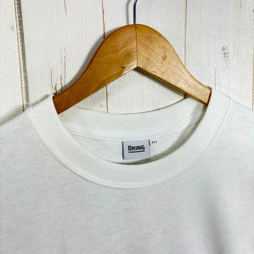 【Unisex S ホワイト系】 Bring ( ブリング ) ドライコットニー ロングスリーブ ティーシャツ DRYCOTTONY Long sleeve T-shirt ポリエステル ウェア トップス インナー シャツ ロングスリーブTシャツ クルーネック 化繊 - 0