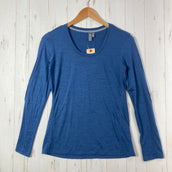 【Women's XS ネイビー系】 Ibex ( アイベックス ) ロングスリーブ メリノ ティー メリノウール ウェア トップス インナー シャツ ロングスリーブTシャツ クルーネック ウール z00056456  ウール ロングスリーブTシャツ クルーネック インナ