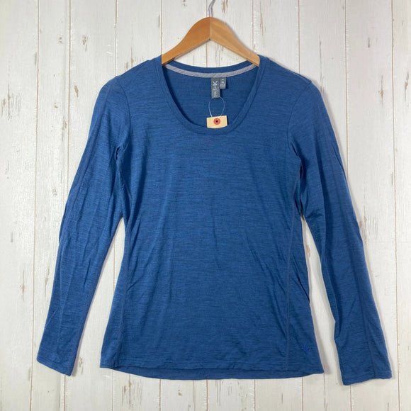 【Women's XS ネイビー系】 Ibex ( アイベックス ) ロングスリーブ メリノ ティー メリノウール ウェア トップス インナー シャツ ロングスリーブTシャツ クルーネック ウール z00056456  ウール ロングスリーブTシャツ クルーネック インナ