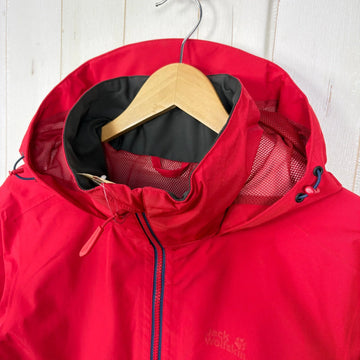 【Men's M レッド系】 Jackwolfskin ( ジャックウルフスキン ) エバンデール ジャケット Evandale Jacket ポリエステル ウェア トップス アウター ジャケット レインシェル z00057465  レインシェル アウター ジャケ - 0