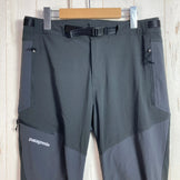 2021 Patagonia Terravia Alpine Pants Regular, Black, Men's Size 30, Polyester, Softshell, Long Pants, z00053