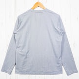 Finetrack Draught Quad 长袖涤纶圆领 T 恤，男式中灰色，合成面料，圆领，合成纤维，产品代码：z00053305