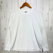 【Unisex S White-based】 Bring DRYCOTTONY Long sleeve T-shirt (Polyester, Wear, Tops, Inner, Shirt, Long-sleeve T-shirt, Crew neck, Synthetic fiber)