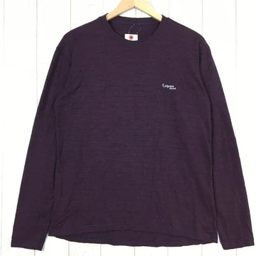 【Men's L パープル系】Waipoua ( ワイポウア ) ミッドウェイト メリノウール ロングスリーブ クルー Midweight Merinowool Long Sleeve Crew ロンt Tシャツ ベースレイヤー Men's ウール ロングスリーブTシャツ クルーネック インナー シャツ トップス ウェア - 【公式】2ndGEAR（セカンドギア）Webショップ【登山用品・アウトドア用品専門 買取販売店】