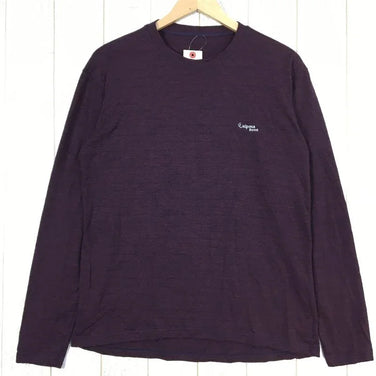 【Men's L パープル系】Waipoua ( ワイポウア ) ミッドウェイト メリノウール ロングスリーブ クルー Midweight Merinowool Long Sleeve Crew ロンt Tシャツ ベースレイヤー Men's ウール ロングスリーブTシャツ クルーネック インナー シャツ トップス ウェア - 【公式】2ndGEAR（セカンドギア）Webショップ【登山用品・アウトドア用品専門 買取販売店】