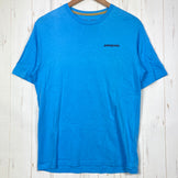 【Men's XS ブルー系】 2021 Patagonia ( パタゴニア ) フレームド フィッツロイ トラウト オーガニック Tシャツ Framed Fitz Roy Trout Organic T shirt LAGB 生産終了モデル 入手困難 オーガニック