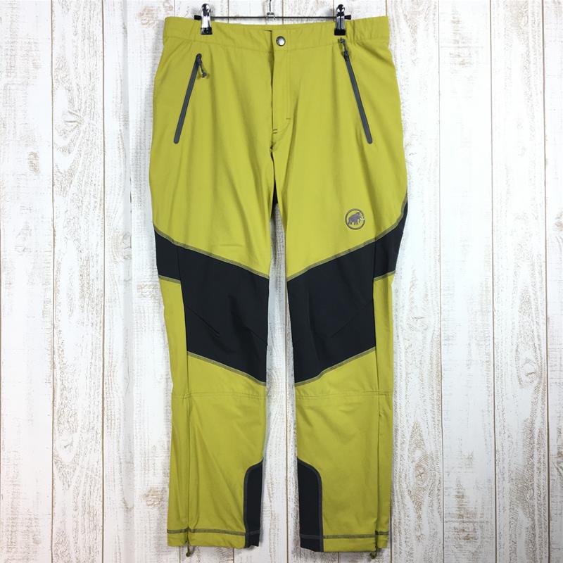 【Men's 50 イエロー系】 Mammut ( マムート ) パラドイ パンツ Pordoi Pants ソフトシェル パンツ 1020-08990 International Men's  ソフトシェル ロングパンツ ボトムス ウェア