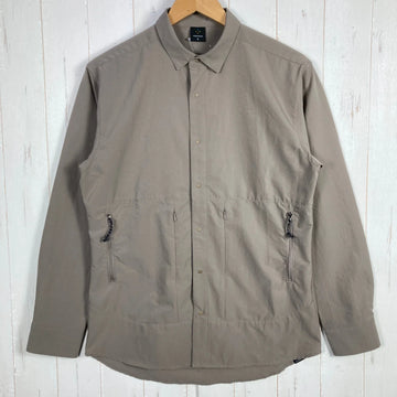 【Men's S ベージュ系】 Axesquin ( アクシーズクイン ) ロングスリーブベンチレーションシャツ L/S Ventilation Shirt ポリエステル ウェア トップス インナー シャツ ロングスリーブシャツ 化繊 z00054856  化繊 ロ