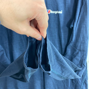 【Men's M ネイビー系】 Berghaus ( バーグハウス ) クルーネック メリノウール ベースレイヤー Crow Neck Merino Wool Baselayer メリノウール ウェア トップス インナー シャツ ロングスリーブTシャツ クルーネック