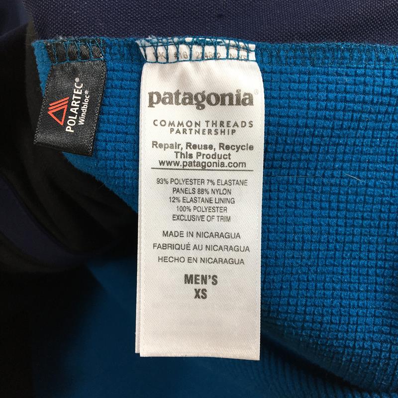 【Men's XS ネイビー系】 Patagonia ( パタゴニア ) アズ ハイブリッド ジャケット Adze Hybrid Jacket ポーラテック ウィンドブロック 防風 ソフトシェル フリース 生産終了モデル 入手困難 83450 Internationa