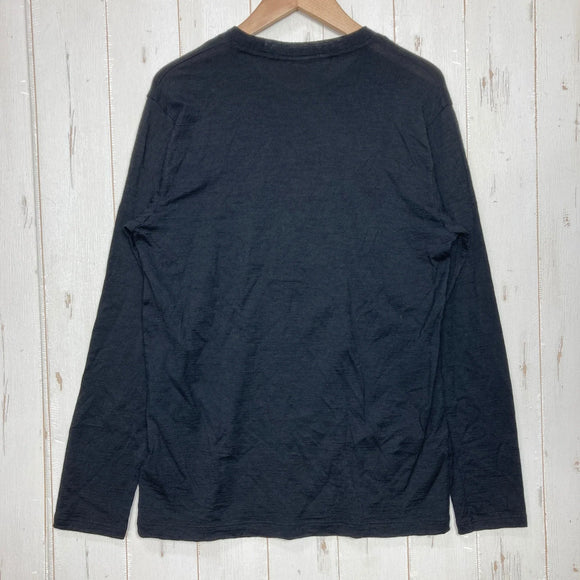 【Unisex XS ブラック系】 Icebreaker ( アイスブレーカー ) メリノ 150 ロングスリーブ ティー Merino 150 Long Sleeve Tee メリノウール ウェア トップス インナー シャツ ロングスリーブTシャツ クルーネック ウー