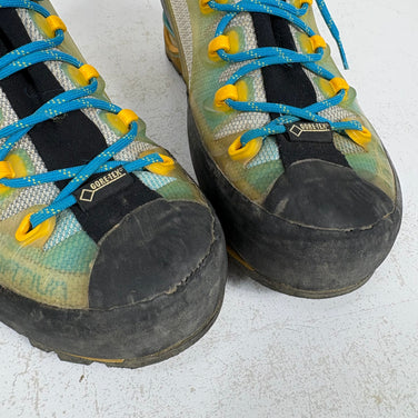 【Women's 23.7cm ブルー系】 La Sportiva ( ラ・スポルティバ ) トランゴ キューブ GTX ウーマン Trango Cube GTX Woman Malibu Blue / Yellow GORE-TEX セミワンタッチアイゼン対応 フットウェア