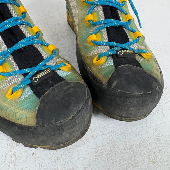 【Women's 23.7cm ブルー系】 La Sportiva ( ラ・スポルティバ ) トランゴ キューブ GTX ウーマン Trango Cube GTX Woman Malibu Blue / Yellow GORE-TEX セミワンタッチアイゼン対応 フットウェア