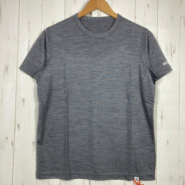 【Women's L グレー系】 Ridge Mountain Gear ( リッジマウンテンギア ) メリノ ベーシック ティー ショートスリーブ Merino Basic Tee Short Sleeve Heather Charcoal メリノウール ウェア ト