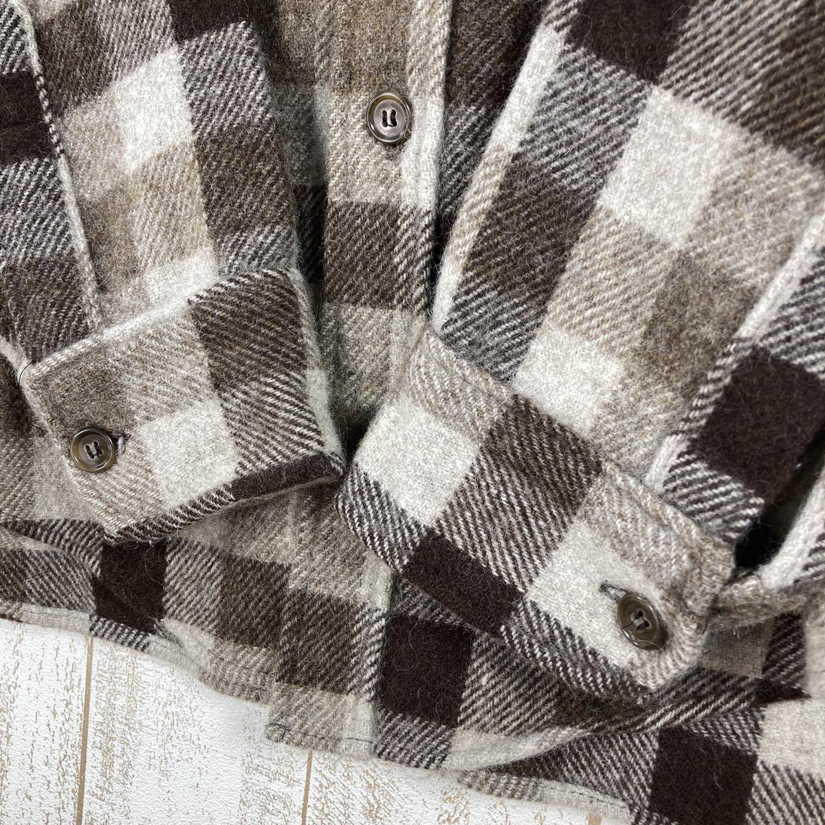 【Women's M ブラウン系】 Woolrich ( ウールリッチ ) ウールシャツ レディース Wool Shirt Ws ビンテージ 入手困難 International Women's  ウール ロングスリーブシャツ インナー シャツ トップス ウェア