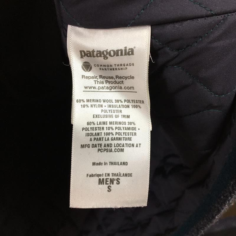 [Men's S Navy] Patagonia Felted Jacket, Insulated with Merino Wool, Discontinued Model, Hard to Find, 27450 International Men's RNR Range Strip