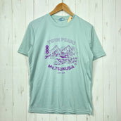 【Unisex M グリーン系】 877(ハチナナナナ) マウント ツクバ スーベニア Tシャツ ニューオールド Mt.Tsukuba Souvenir T-shirt - New Old - 筑波山限定 TWIN PEAKS ドライ ポリエステル ウェア トップス