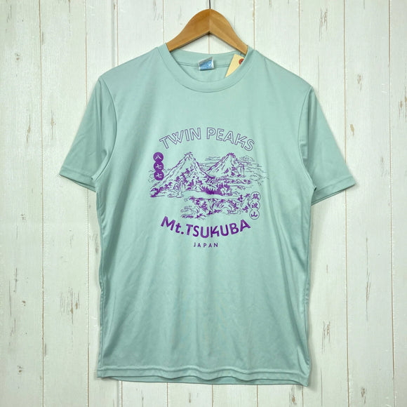 【Unisex M グリーン系】 877（ハチナナナナ） マウント ツクバ スーベニア Tシャツ ニューオールド Mt.Tsukuba Souvenir T-shirt - New Old - 筑波山限定 TWIN PEAKS ドライ ポリエステル ウェア トップス
