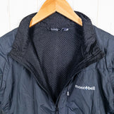 Montbell 轻便外套，男款 L 码，黑色。尼龙防风外套。产品编号：z00053005。